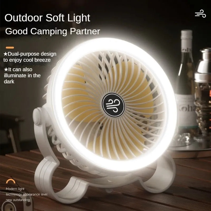Rechargeable Fan With Light