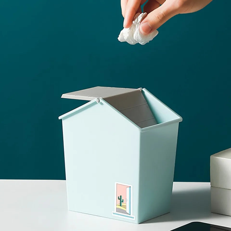 Mini Home Shaped Dustbin