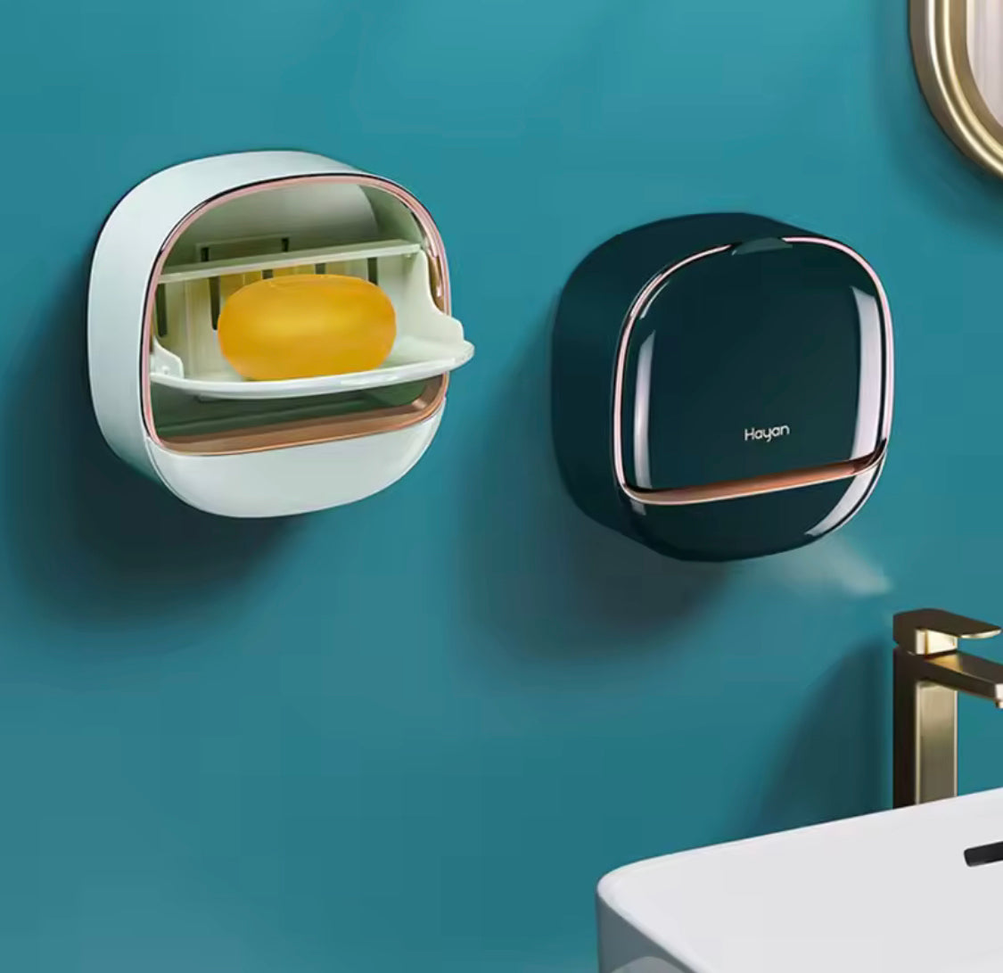 Wall Mounted Soap Box With Flip Cover