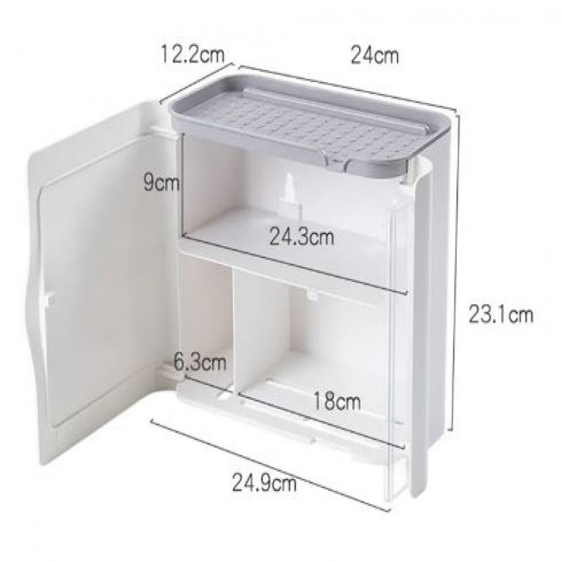 Wall-Mounted Toilet Paper Shelf Tissue Box