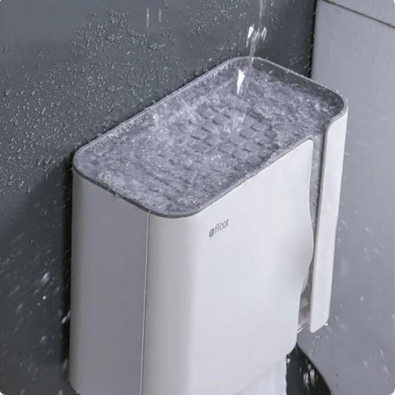 Wall-Mounted Toilet Paper Shelf Tissue Box