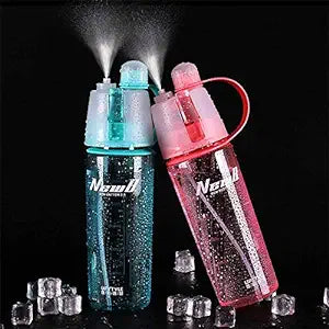 Sports Water Bottle With Mist Spray