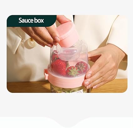 Double Layer Breakfast Fresh-Salad Container