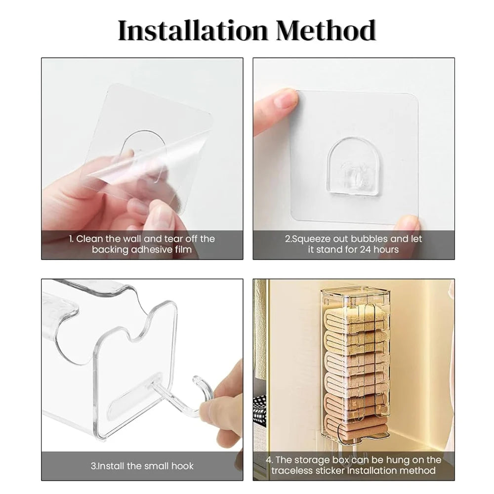 Wall mounted socks and undergarments Organizer