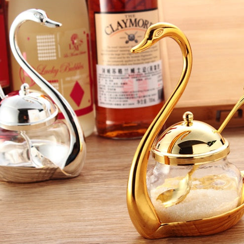 Swan Shaped Sugar Pot