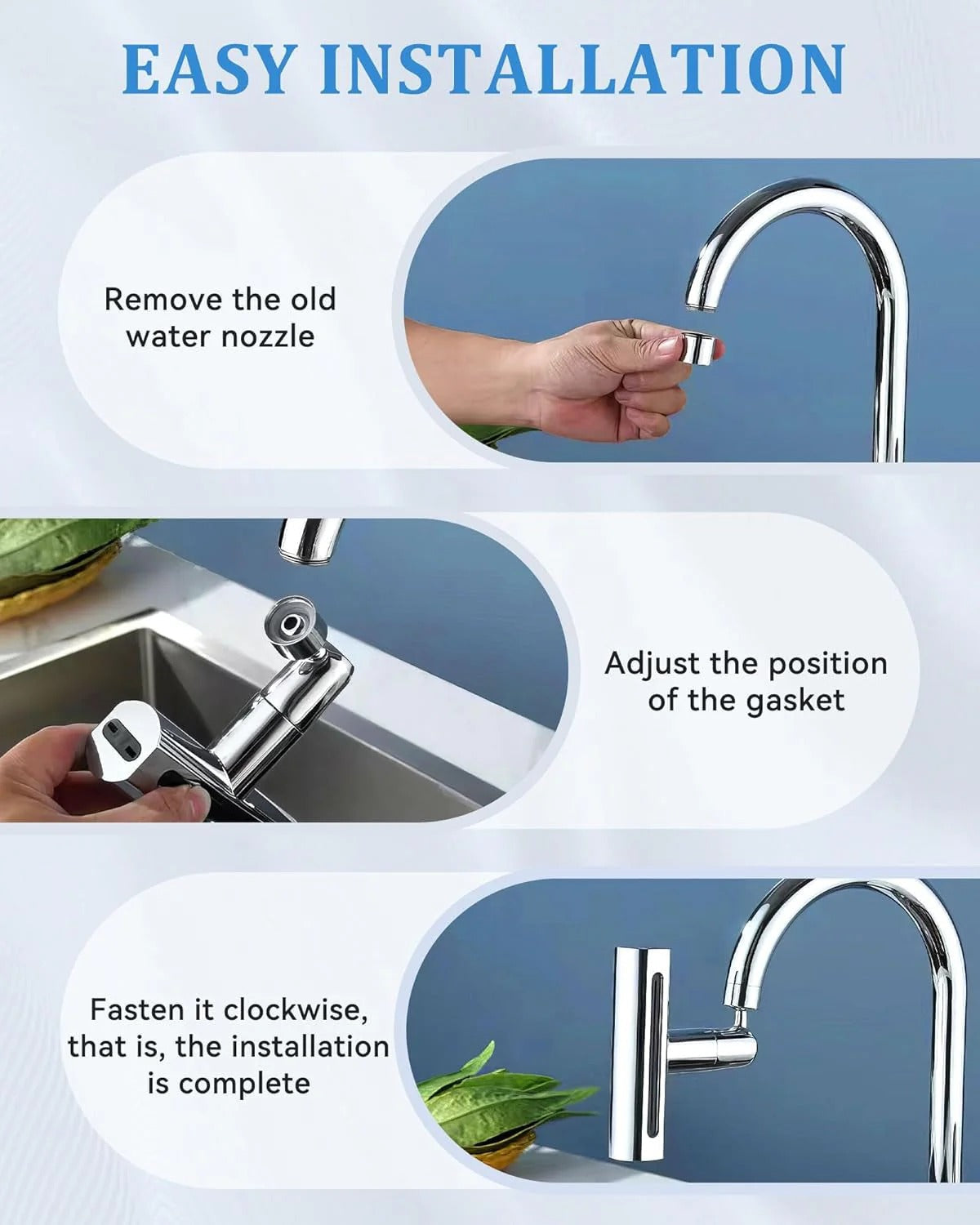 360 Degree Sink Splash Faucet
