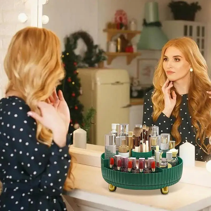 Spinning Skincare Lotion Organizer