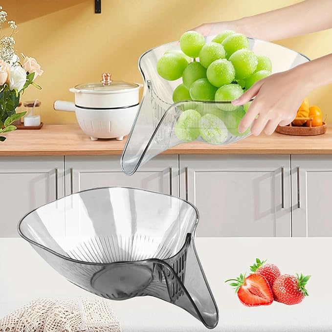 Drainage Vegetable/Fruits Acrylic Kitchen Basket