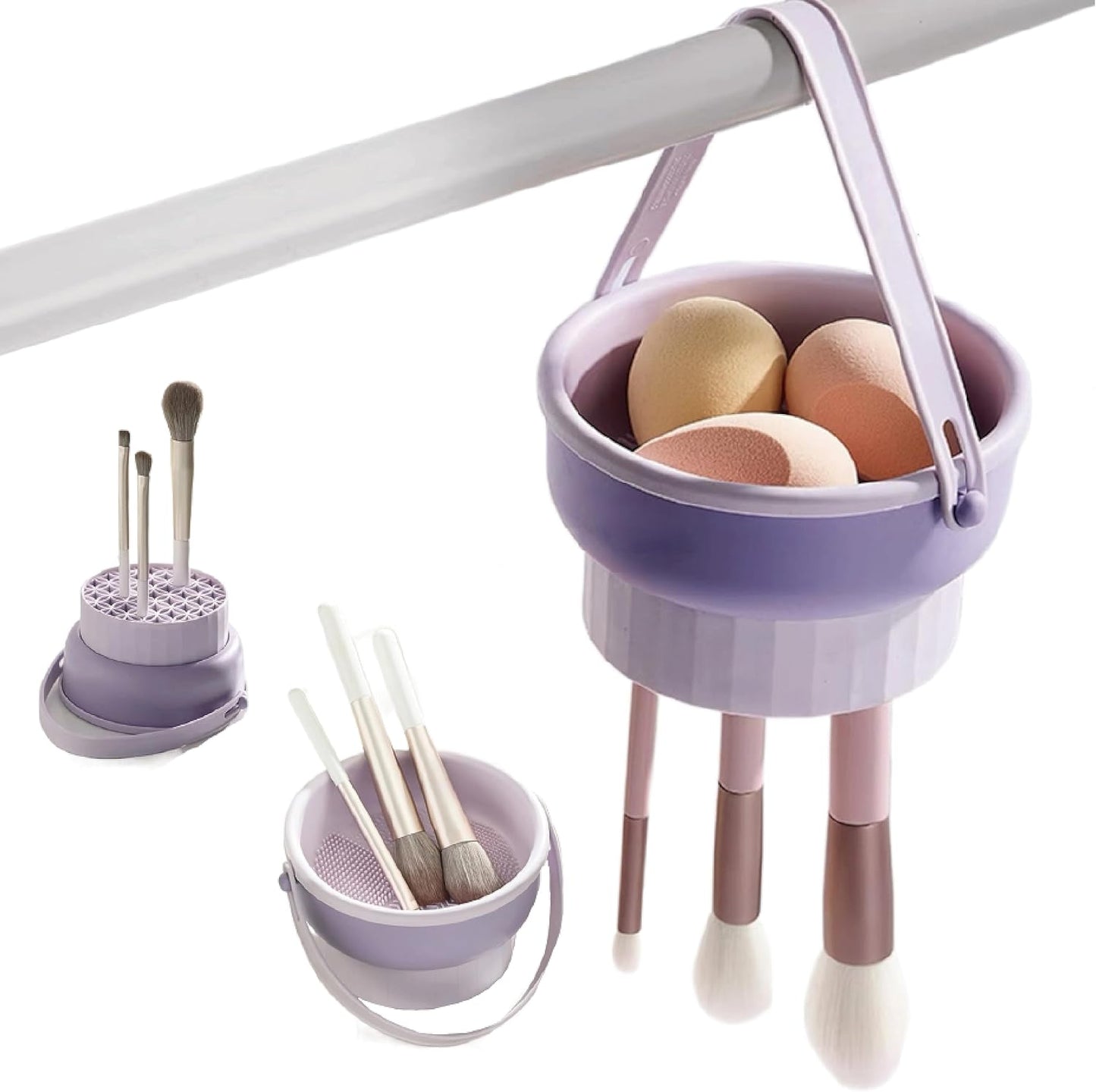 3 in 1 Silicone Makeup Brush Cleaner