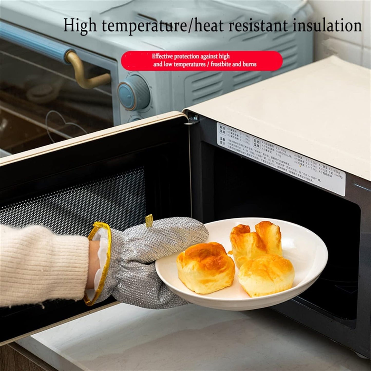 Bamboo Fiber Dish-Washing Gloves