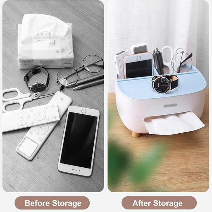 Tissue Box with Multifunctional Holder