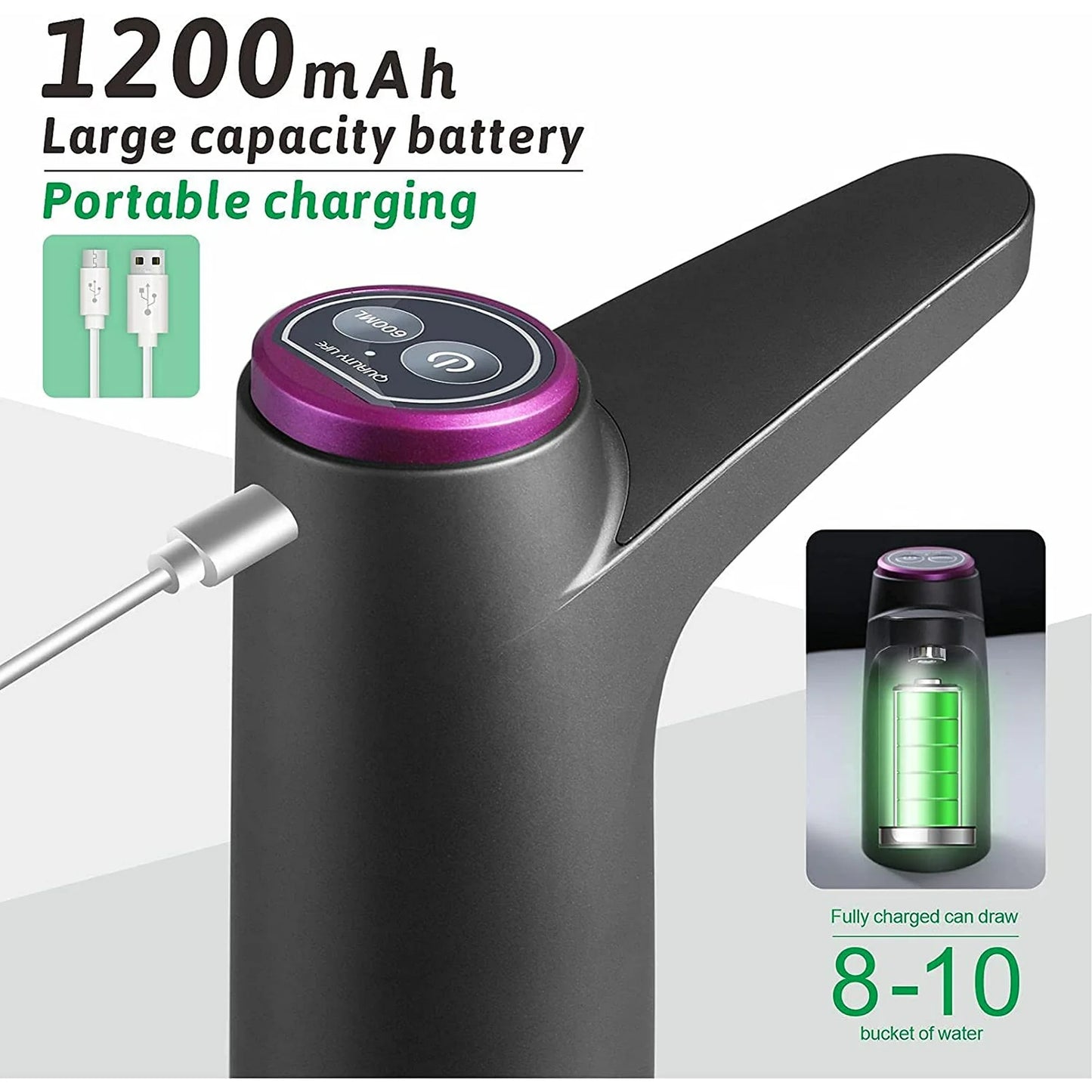 Wireless Electric Tap USB Water Pump