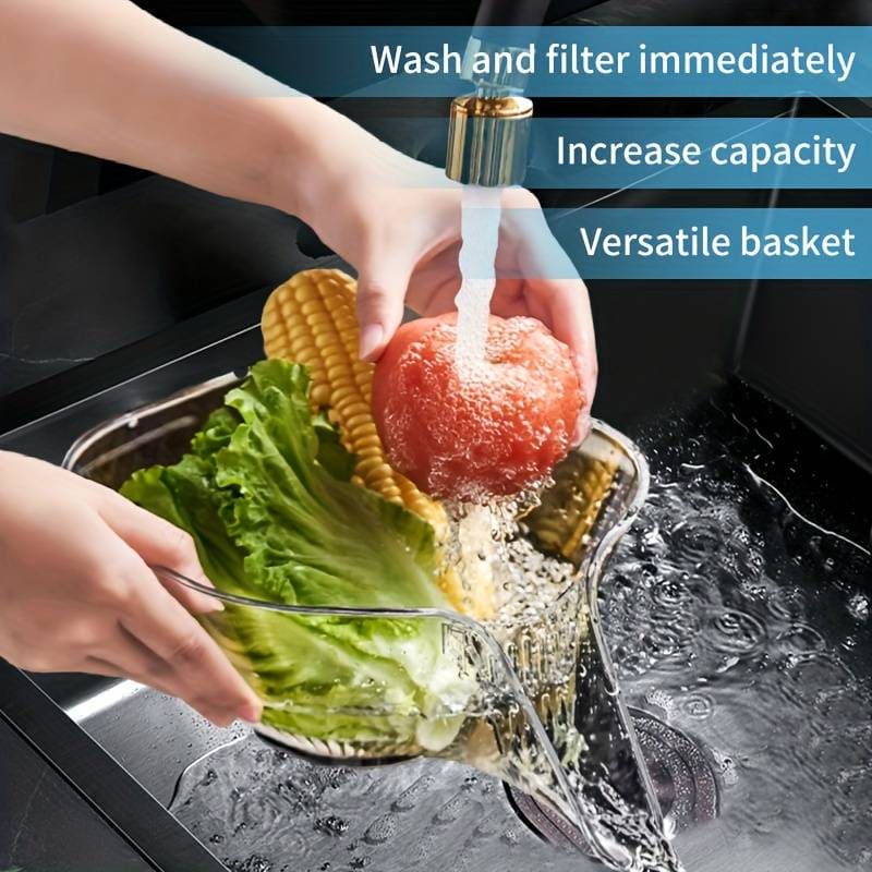 Drainage Vegetable/Fruits Acrylic Kitchen Basket