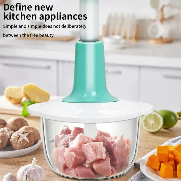 Manual Hand Push Chopper with Beater 1.5L