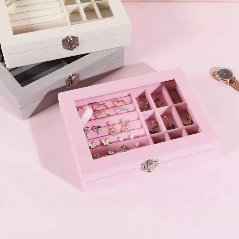 Jewelry Display Holder Earrings Necklaces Storage Organizer