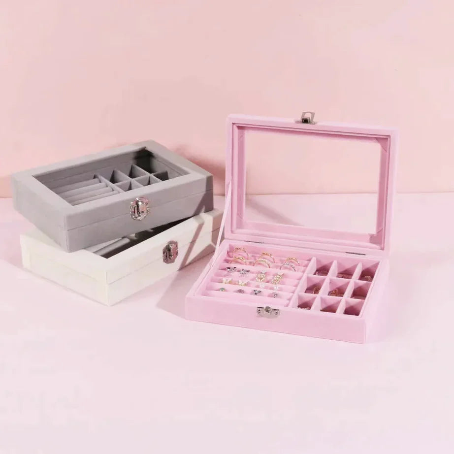 Jewelry Display Holder Earrings Necklaces Storage Organizer