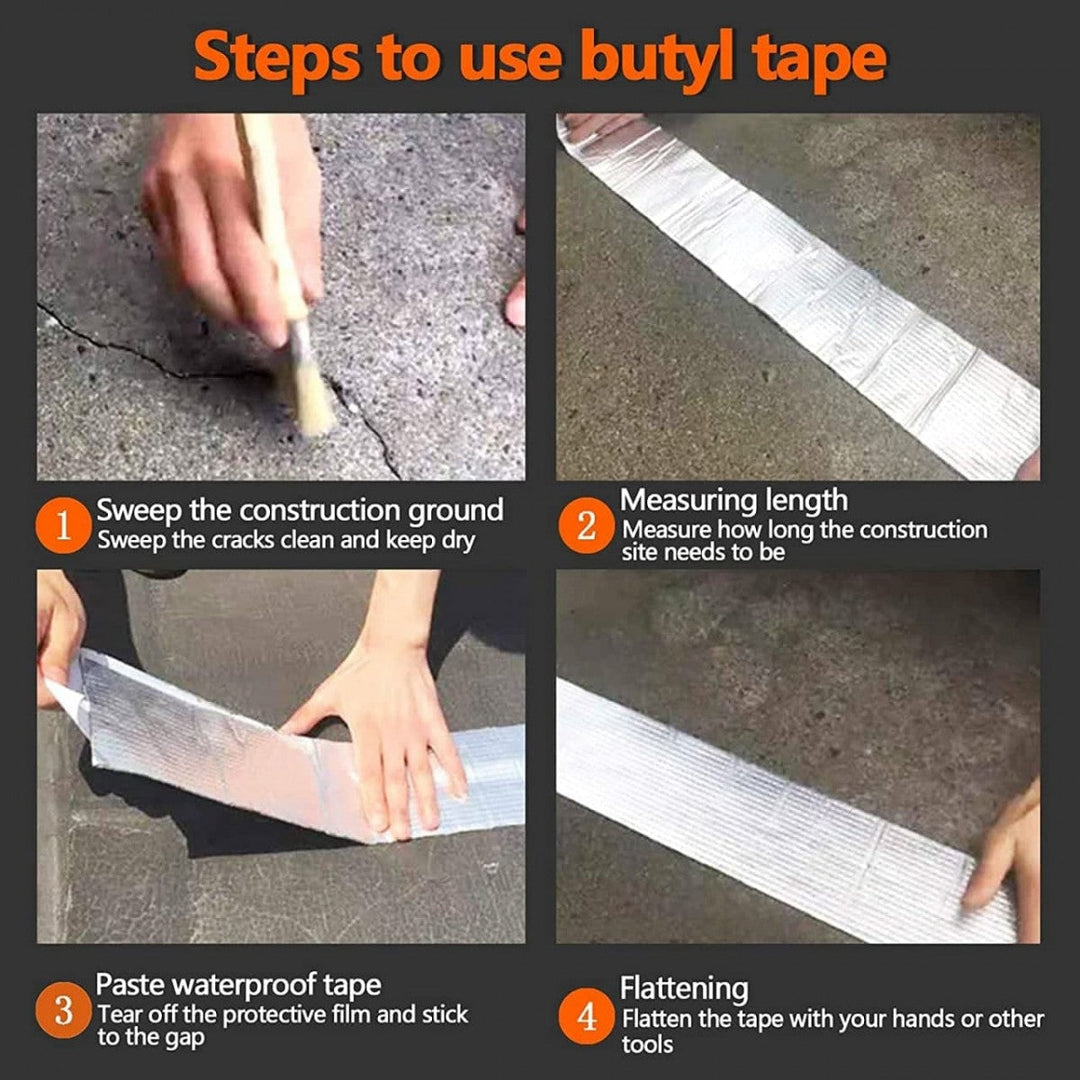 Aluminium Waterproof Rubber Tape (Pack of 2)