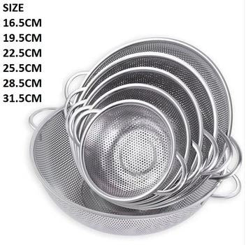 Set Of 6 Stainless Steel Colander Set