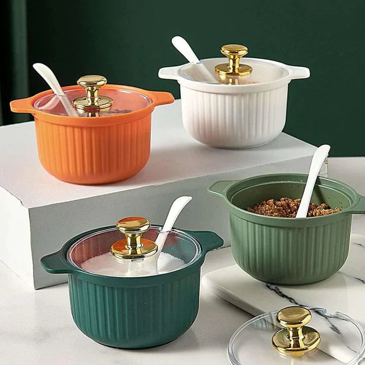 Set of 4 Acrylic Spice Jar