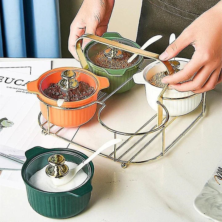 Set of 4 Acrylic Spice Jar