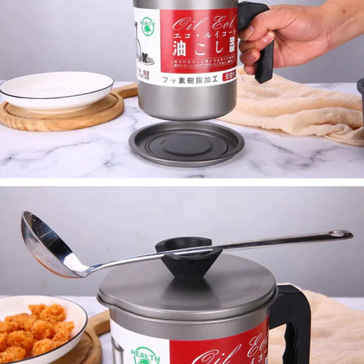 Stainless Steel Oil Strainer Pot