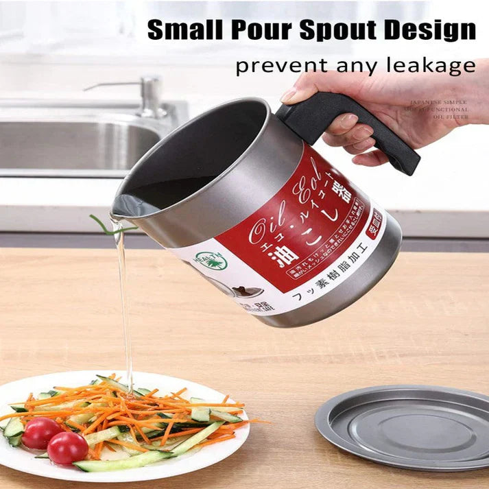 Stainless Steel Oil Strainer Pot