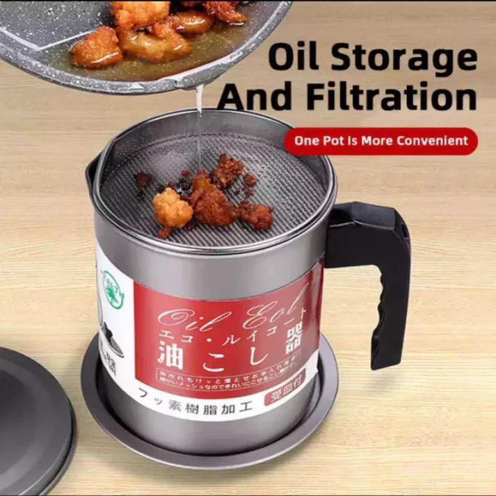 Stainless Steel Oil Strainer Pot