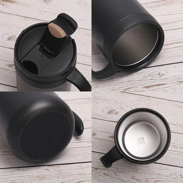 Stainless Steel Insulated Travelling Coffee Mug (Black)