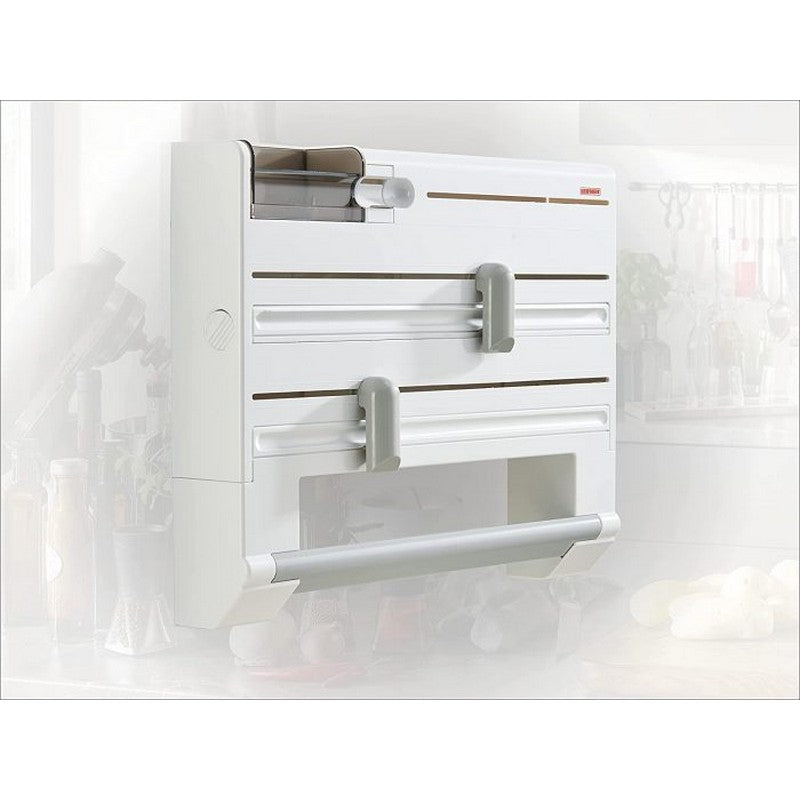 4-In-1 Wall-Mounted Kitchen Roll Holder