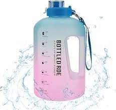 2.2 Large Capacity Travel Motivational Water Bottle With Time Maker