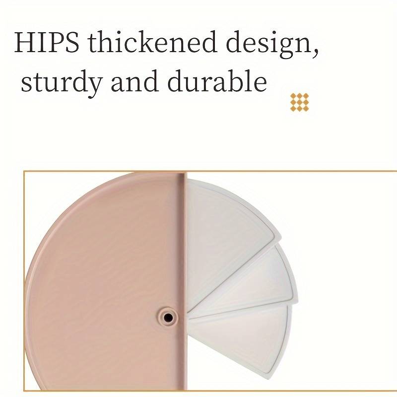 Semicircle cosmetic organizer