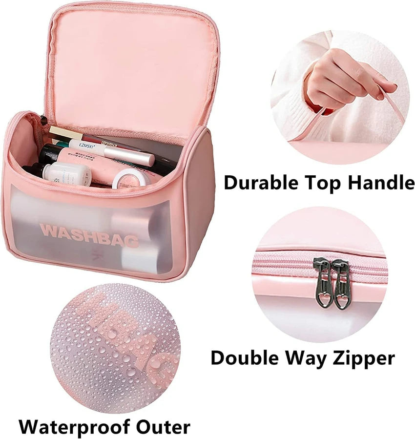 Travel Toiletry Clear Transparent Bag Organizer