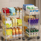 Multifunctional Acrylic Storage Trolley With Wheels