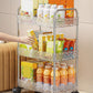Multifunctional Acrylic Storage Trolley With Wheels
