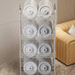 Multifunctional Acrylic Storage Trolley With Wheels