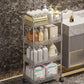 Multifunctional Acrylic Storage Trolley With Wheels