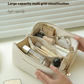 Leather Makeup Organizer Bag