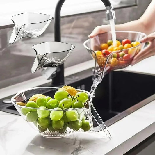 Drainage Vegetable/Fruits Acrylic Kitchen Basket