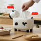 Cow Tissue Box With Toothpick Holder