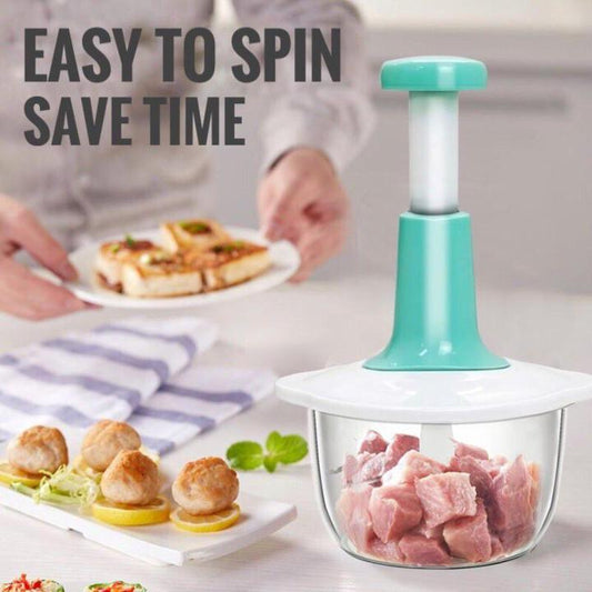 Manual Hand Push Chopper with Beater 1.5L