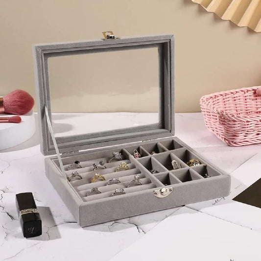 Jewelry Display Holder Earrings Necklaces Storage Organizer