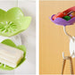 Self Adhesive Double Layer Flower Soap Tray