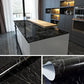 Self Adhesive Black Marble Sheet for Kitchen (Pack of 2)
