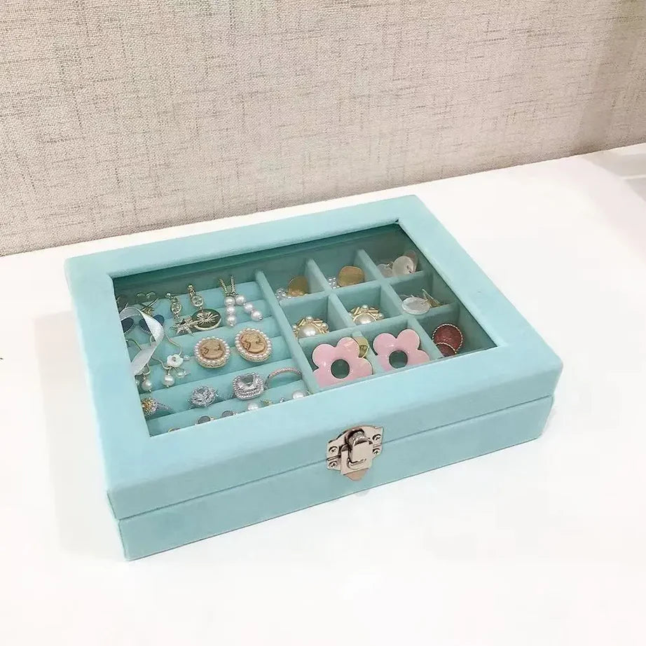 Jewelry Display Holder Earrings Necklaces Storage Organizer