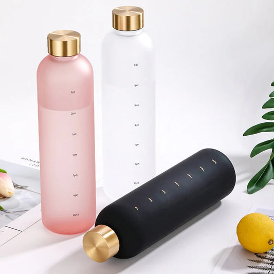 Motivational Time Maker 1L Water Bottle (Random Colors)