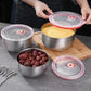 Set Of 3 Steel Fresh Bowl