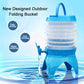 Folding Water Bucket Beverage Dispenser With Spigot Outdoor Travel Camping Sports Water Storage Containers Water Barrel With Tap