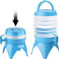 Folding Water Bucket Beverage Dispenser With Spigot Outdoor Travel Camping Sports Water Storage Containers Water Barrel With Tap