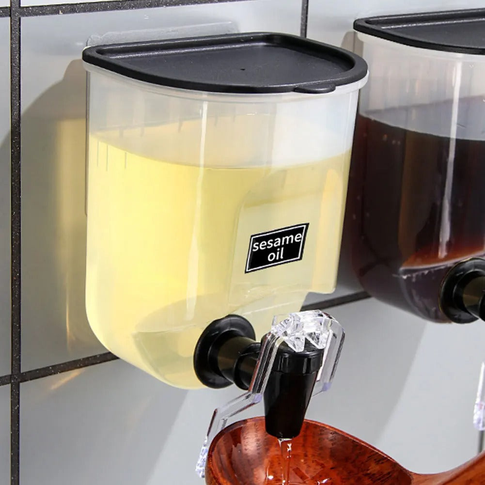 Self-adhesive Wall-Mounted Oil Dispenser
