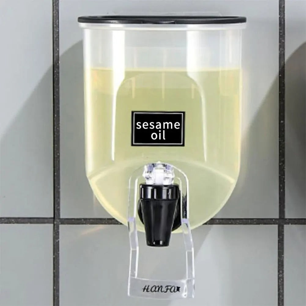 Self-adhesive Wall-Mounted Oil Dispenser